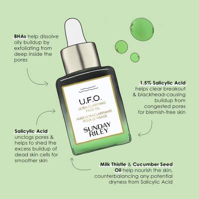 SUNDAY RILEY U.F.O. Ultra Clarifying Treatment Face Oil 35ml FEELUNIQUE